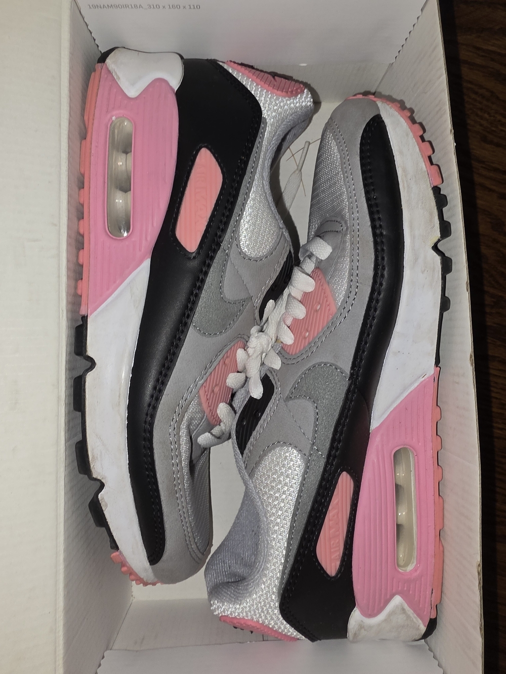 Nike Women’s Gray, Pink & Black Air-Style Sneakers